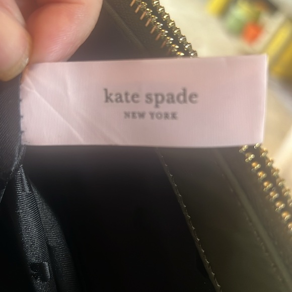 Kate Spade 3 section purse with double straps. Moss green. NWT. - Picture 6 of 9
